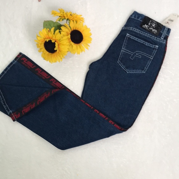 Y2K Fubu Wide Leg Button Up Jeans - Picture 5 of 6